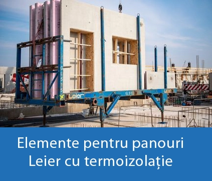 Elemente pentru panouri Leier cu termoizolație interioară