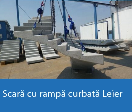 Scară cu rampă curbată Leier