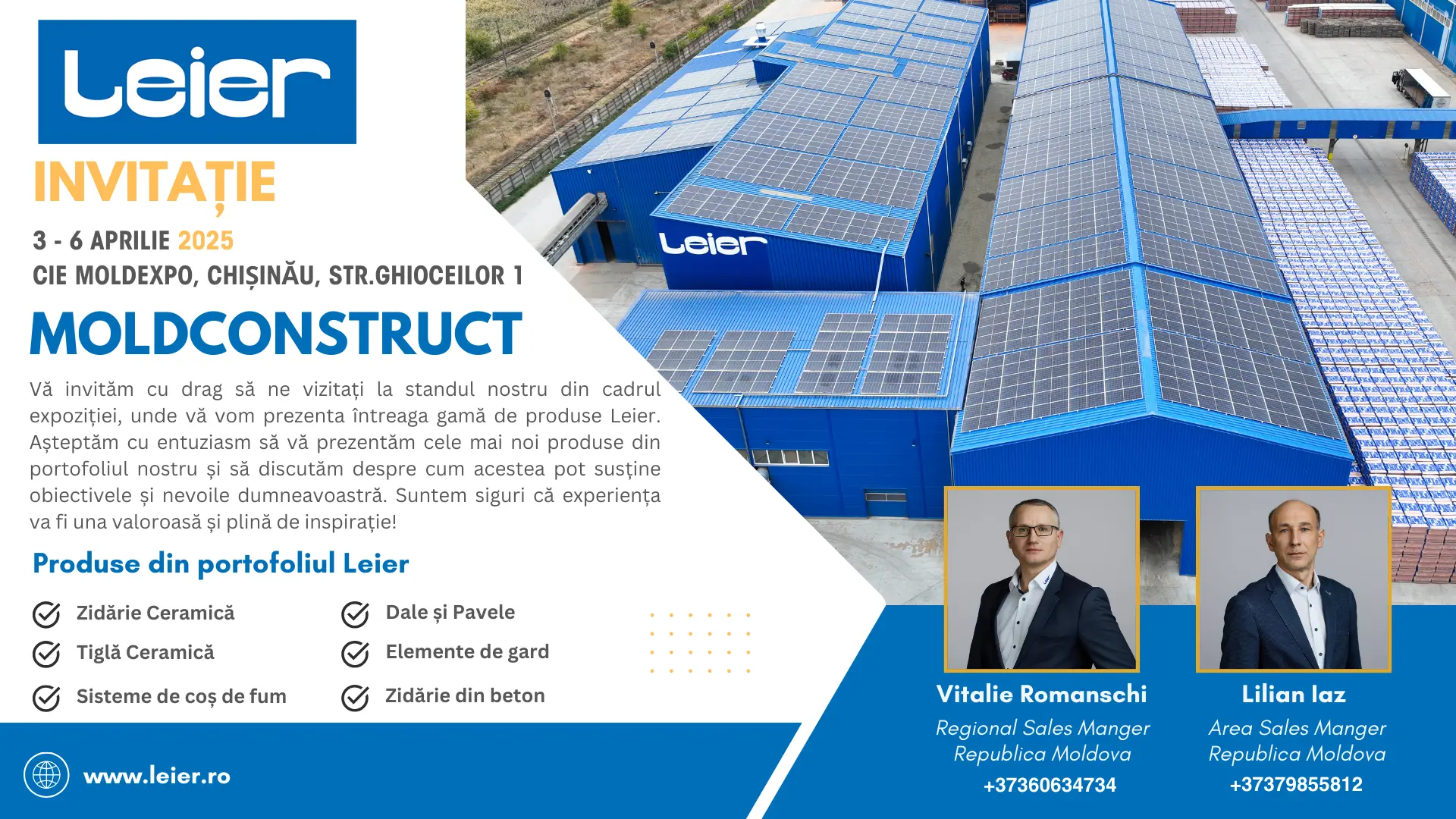 Leier la MOLDCONSTRUCT 2025 – Construim viitorul împreună